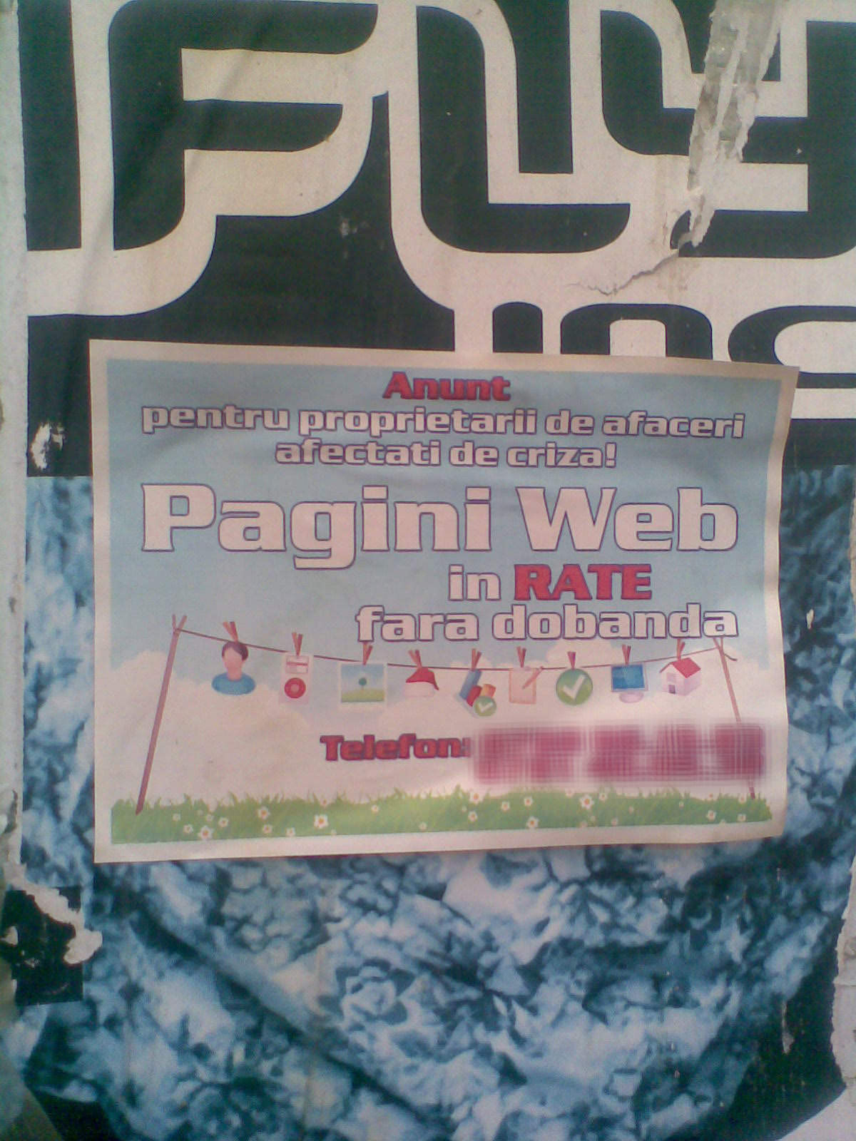 Pagini web in rate