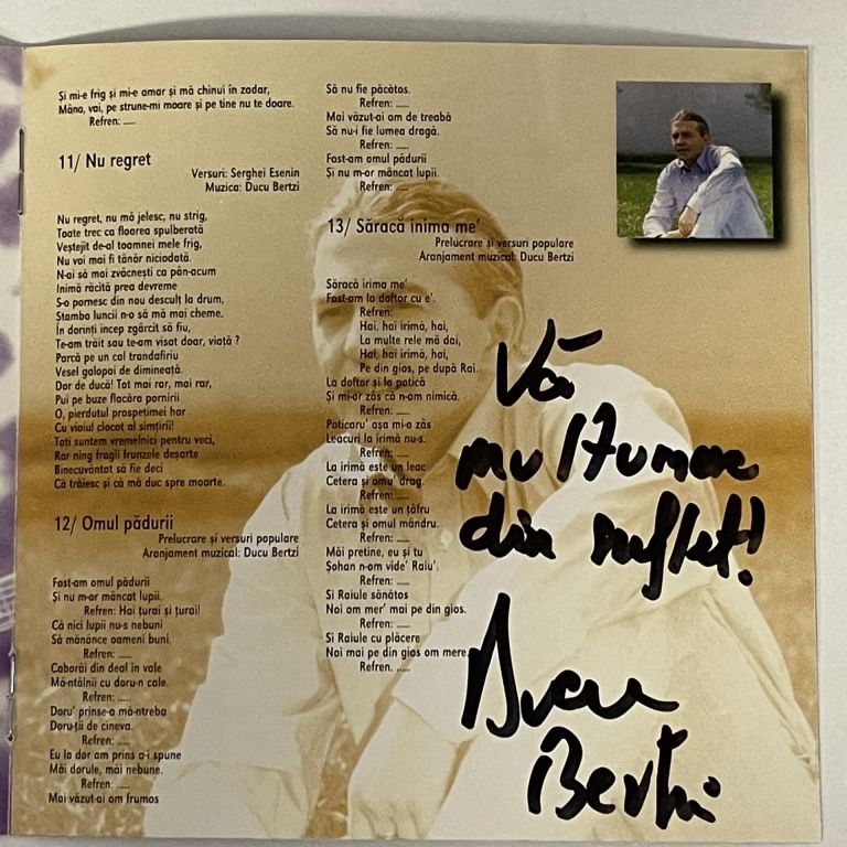 Ducu Bertzi - Dor De Ducă