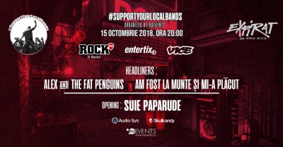 SupportYourLocalBands Music Festival - Day 1: Șuie Paparude • Alex & The Fat Penguins • Am Fost La Munte și Mi-a Plăcut