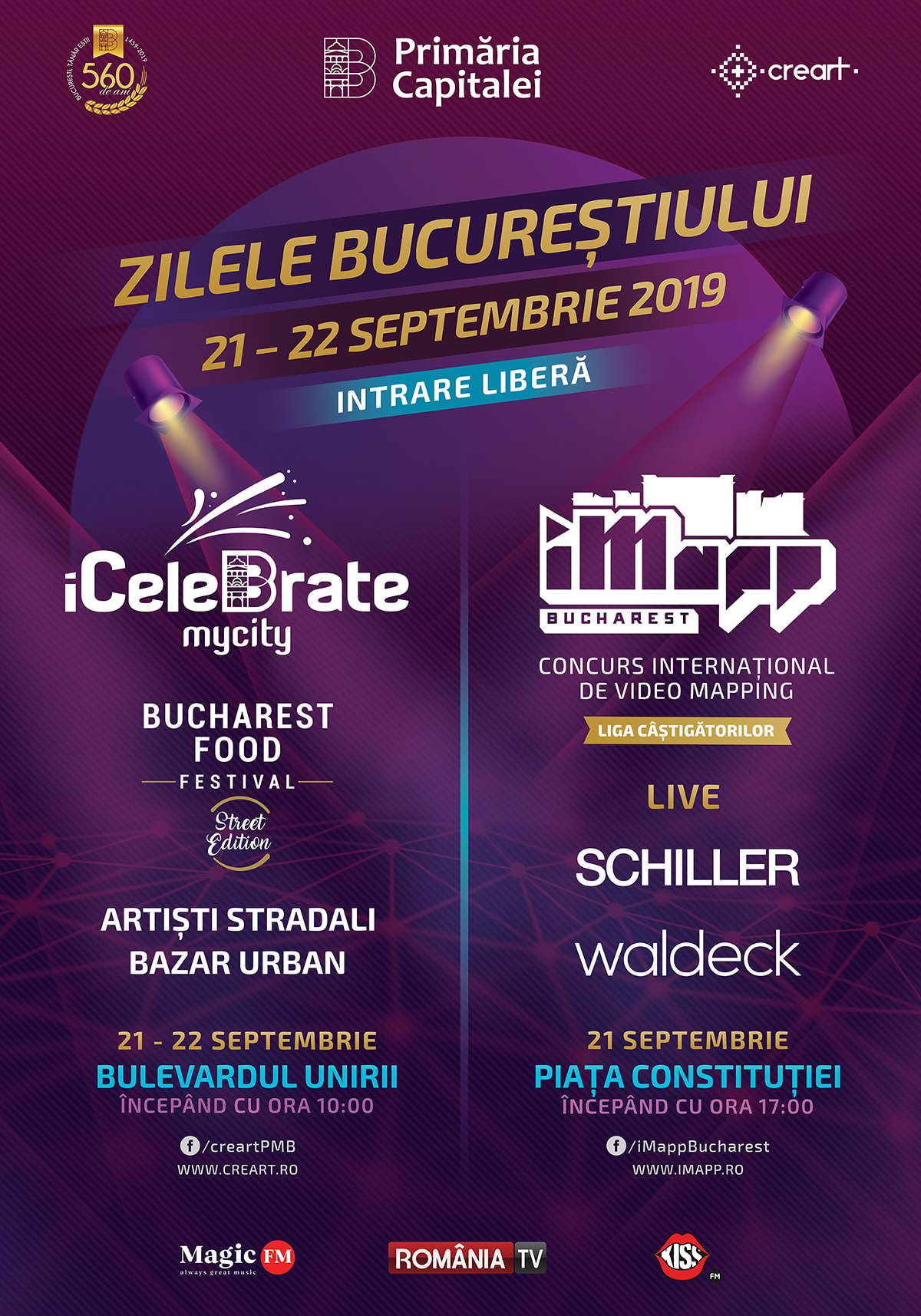 Zilele Bucureștiului 2019: Schiller, Waldeck - iMapp